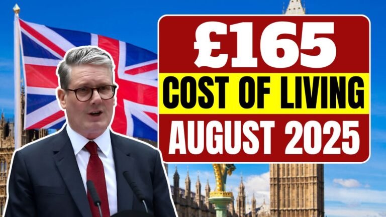 £165 Cost of Living Payment in August 2025